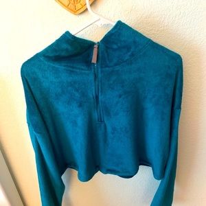 Urban Outfitters Angela Fuzzy Crop Top